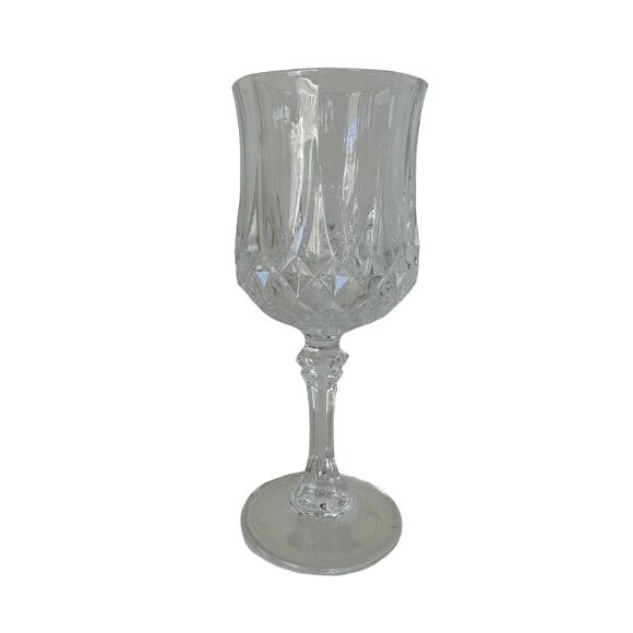 Vintage wine glass in the Longchamp pattern by Cristal D'Arques-Durand, single - Picture 1 of 8